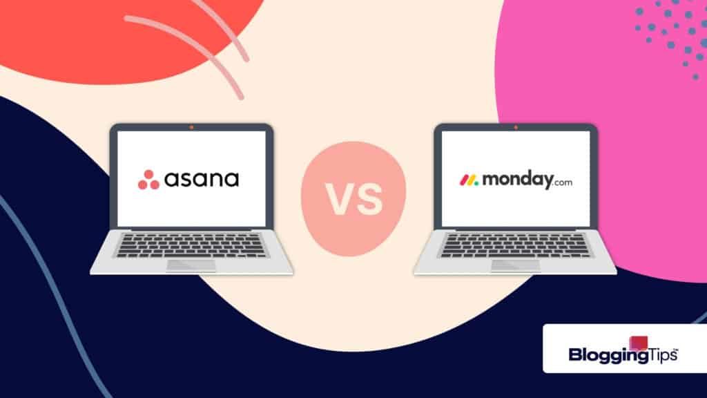 vector graphic showing the asana vs monday debate