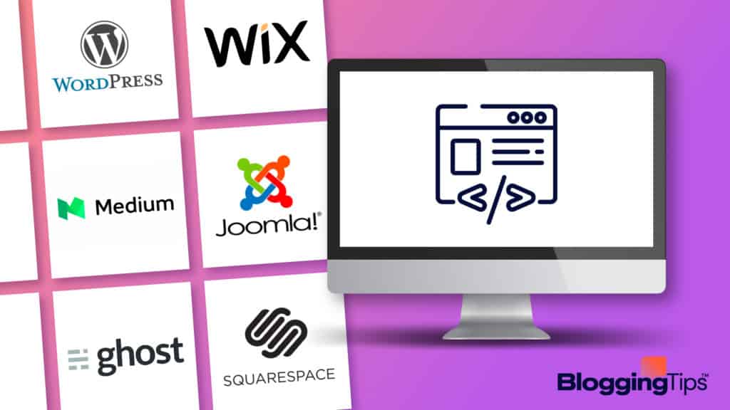 vector graphic showing the best cms platforms