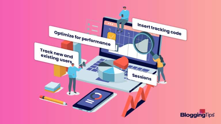 vector graphic showing an illustration of Google Analytics for beginners