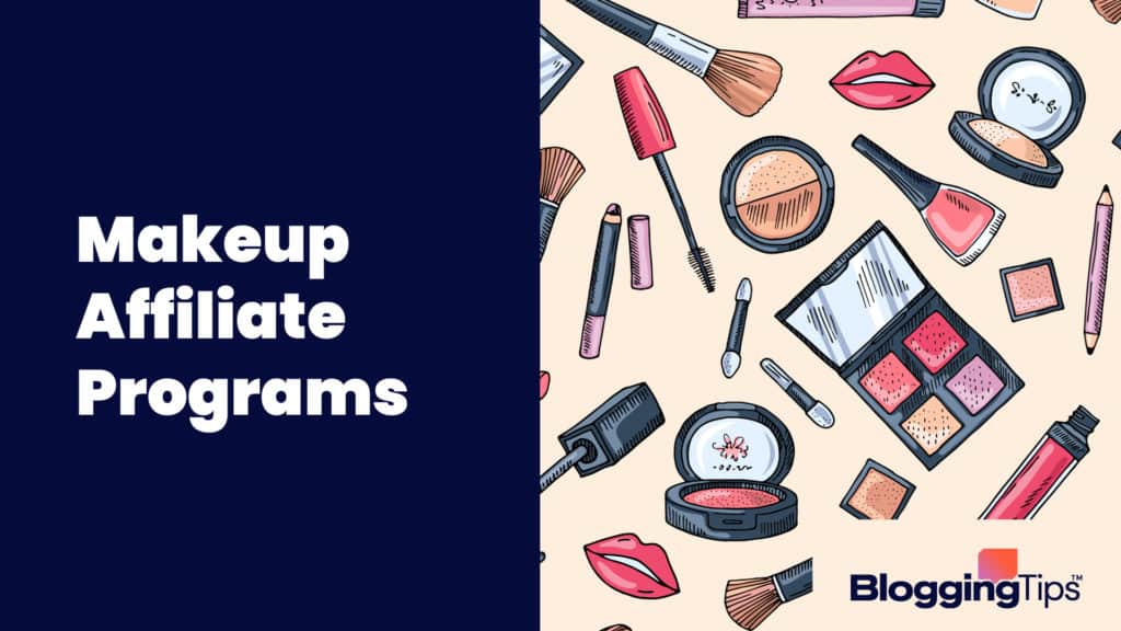 vector graphic showing makeup affiliate programs