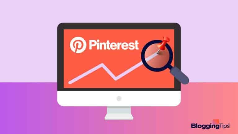 image showing a pinterest traffic line graph on a computer monitor screen