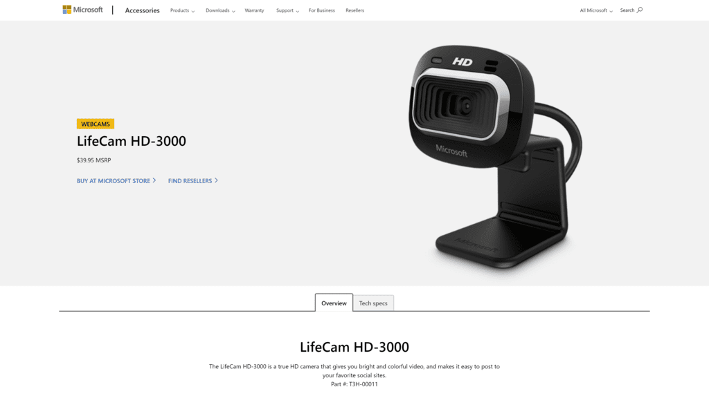 Microsoft LifeCam HD-3000